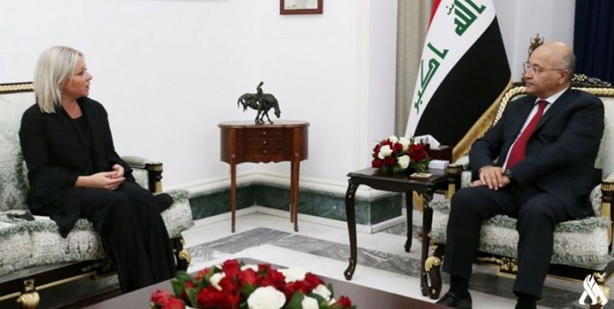 دیدار و گفت‌و‌گوی رئیس‌جمهور عراق با نماینده ویژه سازمان ملل