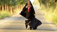 سرگردانی ماهچهره خلیلی در میان جاده + عکس