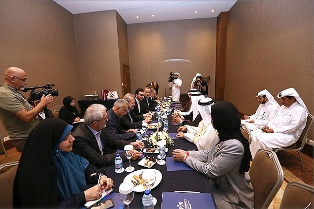 رئیس مجلس قطر با علی لاریجانی دیدار و گفتگو کرد