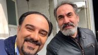 عکس برزو ارجمند با بازیگر محبوب مهران مدیری