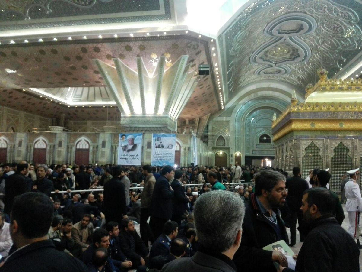 حرم مطهر امام (ره) در انتظار پیکر آیت الله هاشمی/تصاویر