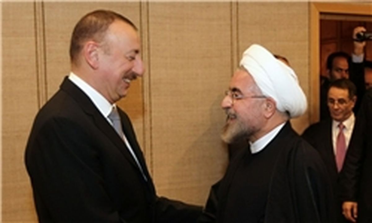 استقبال رسمی الهام علی اف از روحانی