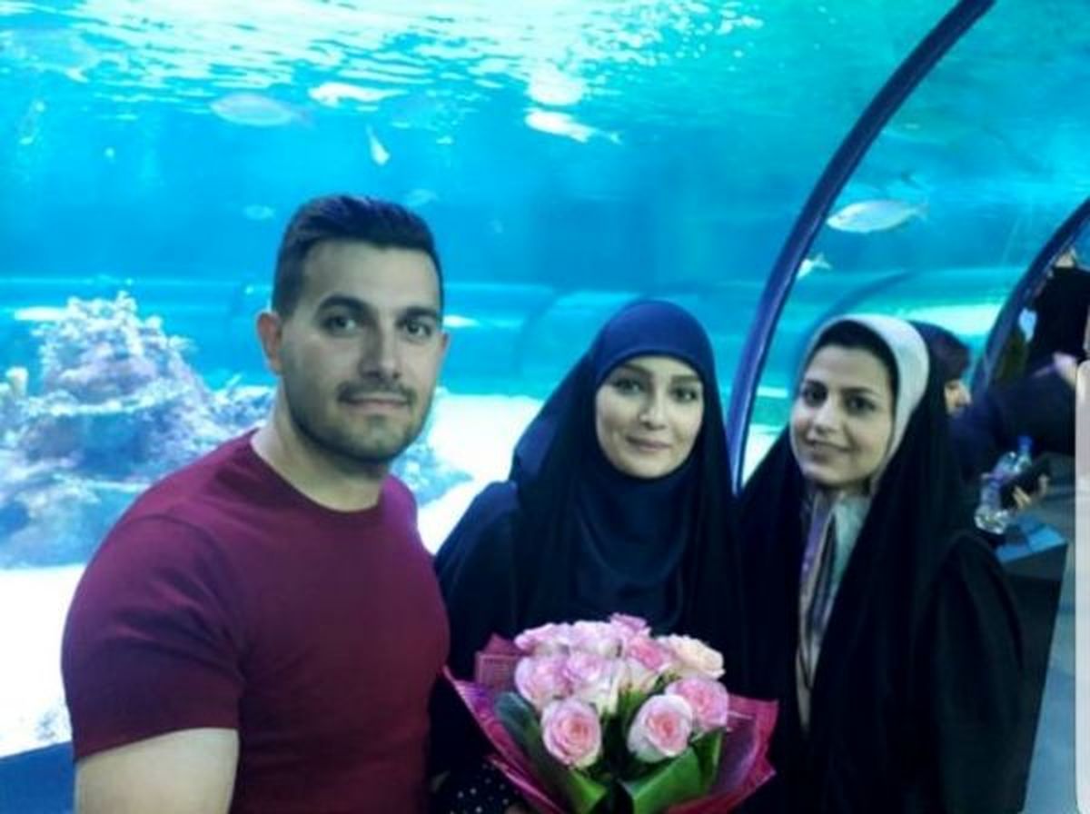 عاشقانه های خانم مجری و همسرش در زیر آب + عکس