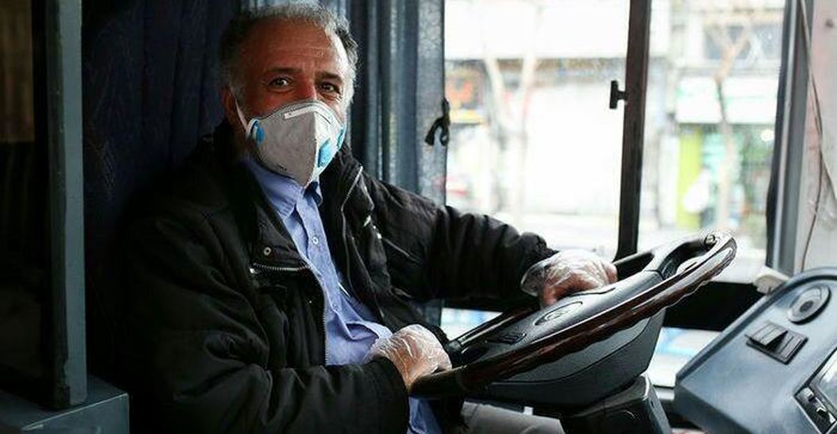 رانندگان اتوبوس ملزم به استفاده از ماسک شدند