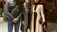 تیپ ساده حدیث فولادوند و همسرش در رستوران+عکس