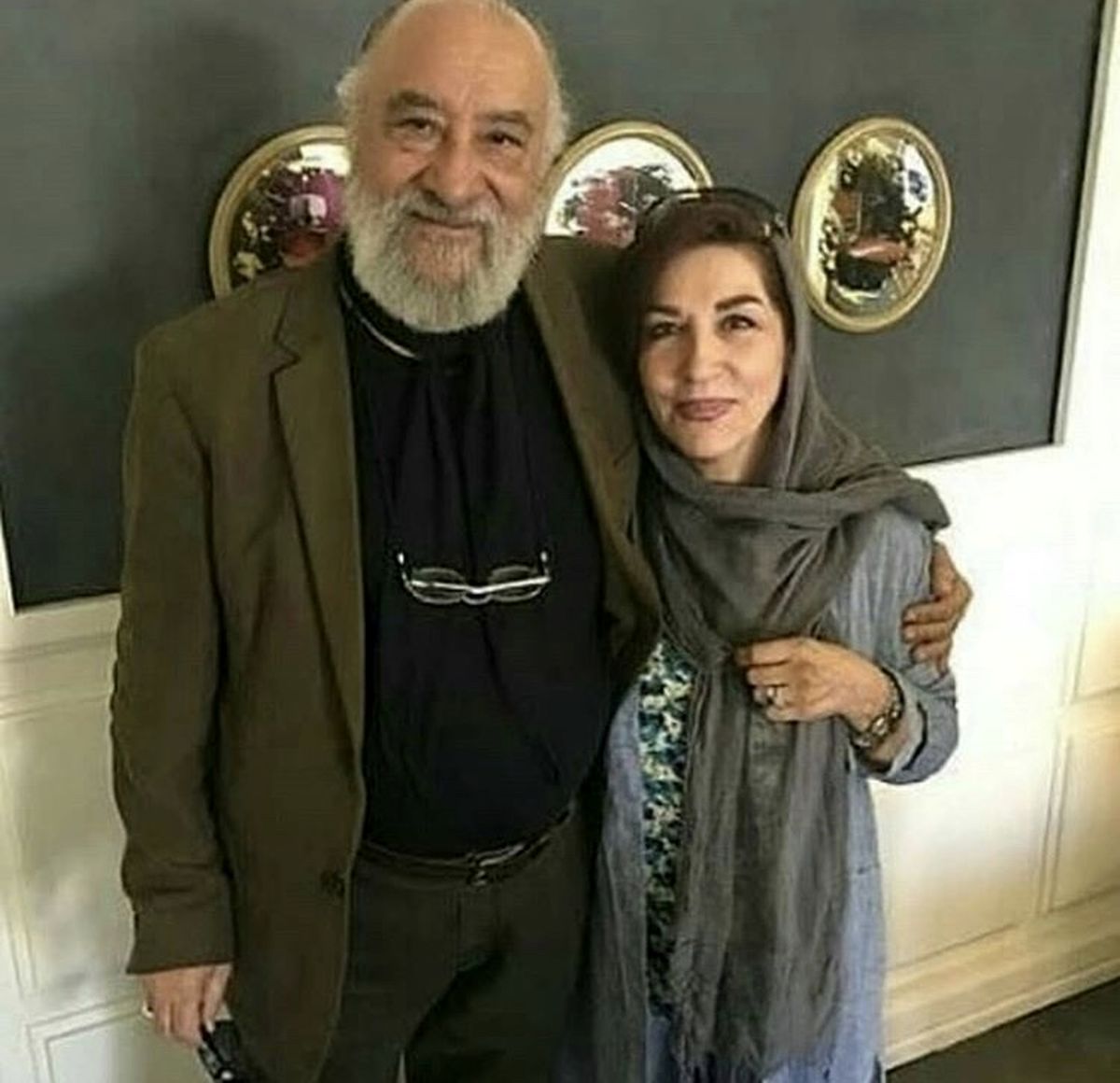 حشمت خان فردوس ستایش در کنار همسرش + عکس