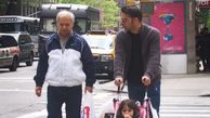 پیمان معادی و پدرش سالها قبل در خارج از کشور + عکس