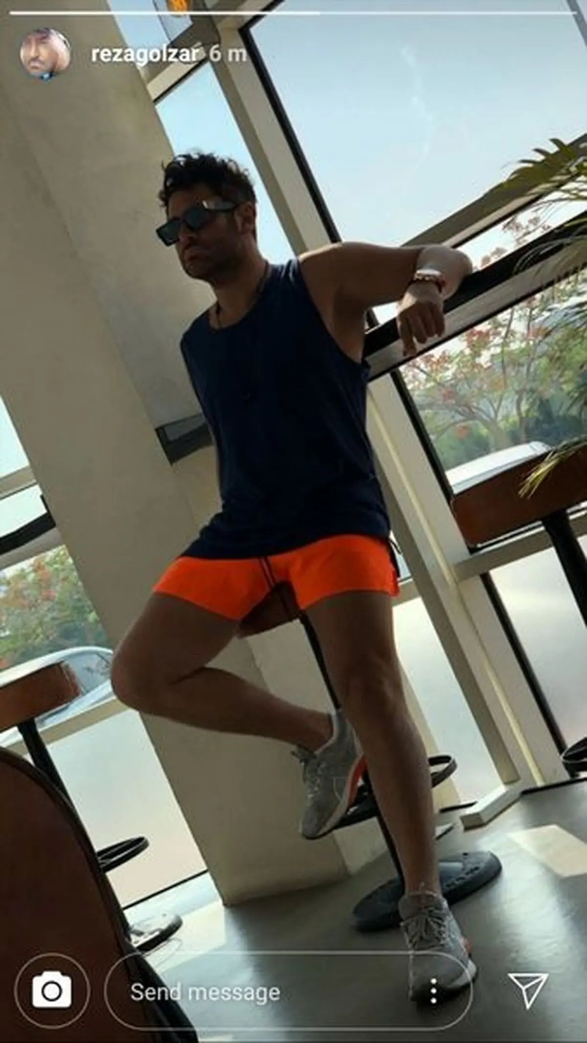 استایل خفن رضا گلزار در باشگاه ورزشی + عکس 