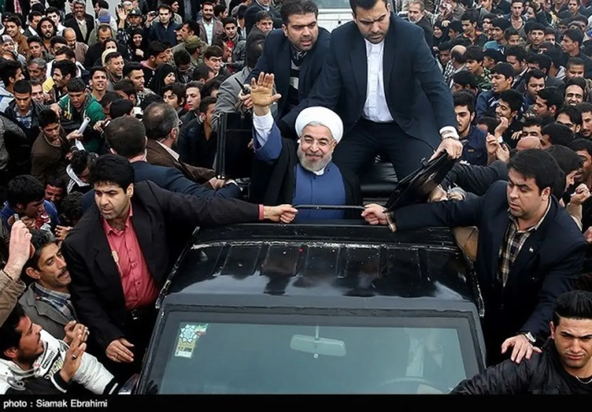 استقبال جاجرمی‌ها و لرستانی‌ها از روحانی در سمنان!