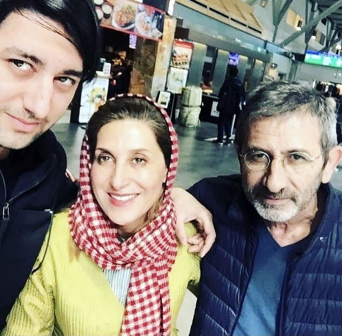 فاطمه معتمد آریا در کنار همسرش و پسرش + عکس