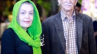 مرحوم داریوش اسدزاده در کنار همسرش + عکس