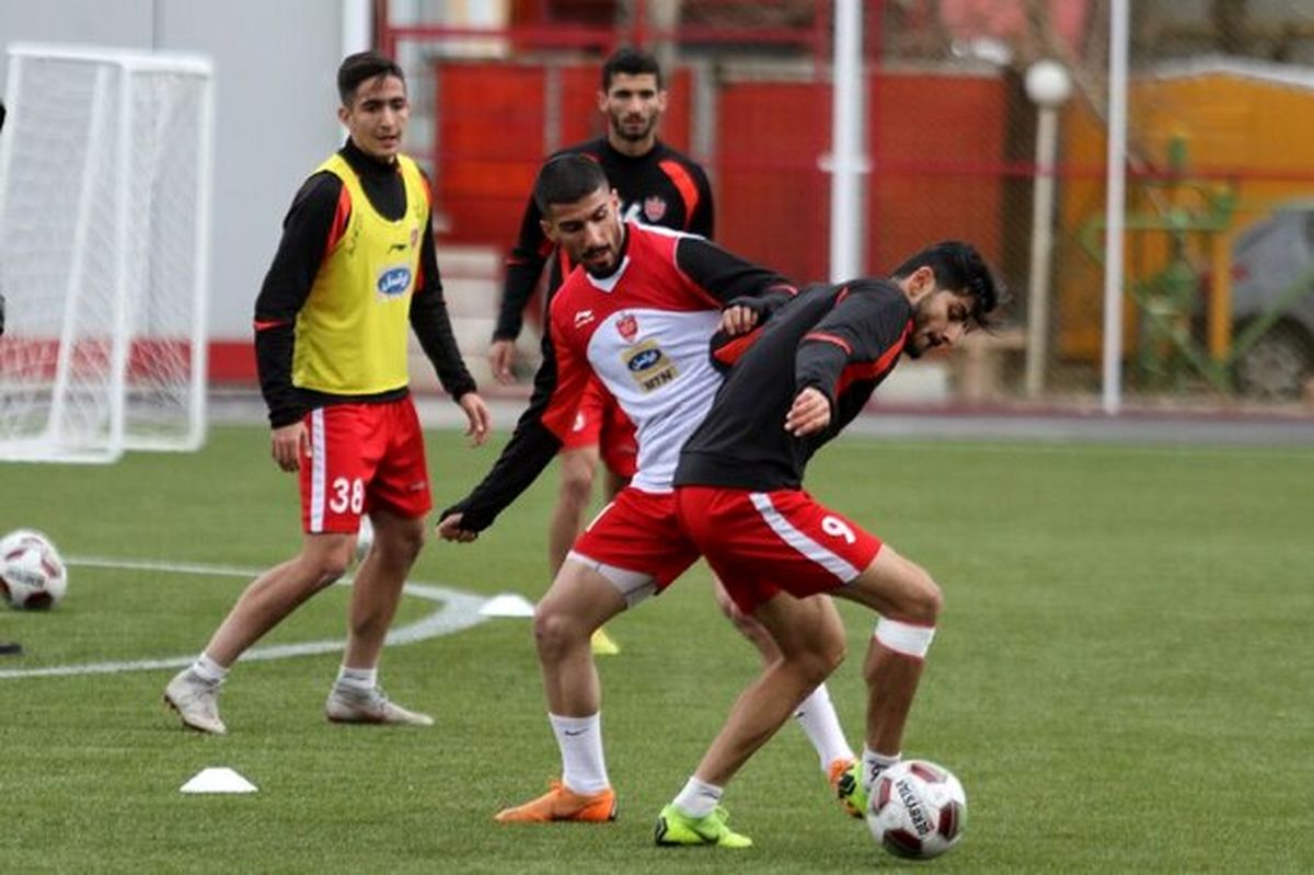 حضور حسین ماهینی و محسن ربیع خواه در تمرینات گروهی پرسپولیس
