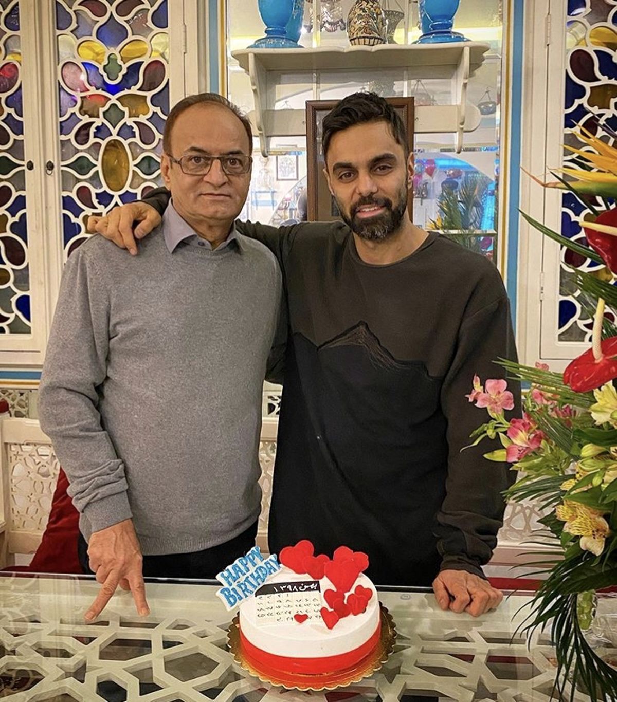 آقای بازیگر و پدرش + عکس