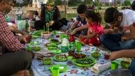 پنيري که به اندازه شيشليک چسبيد!/ دقايقي پاي سفره افطاري در يکي از بازارهاي بزرگ