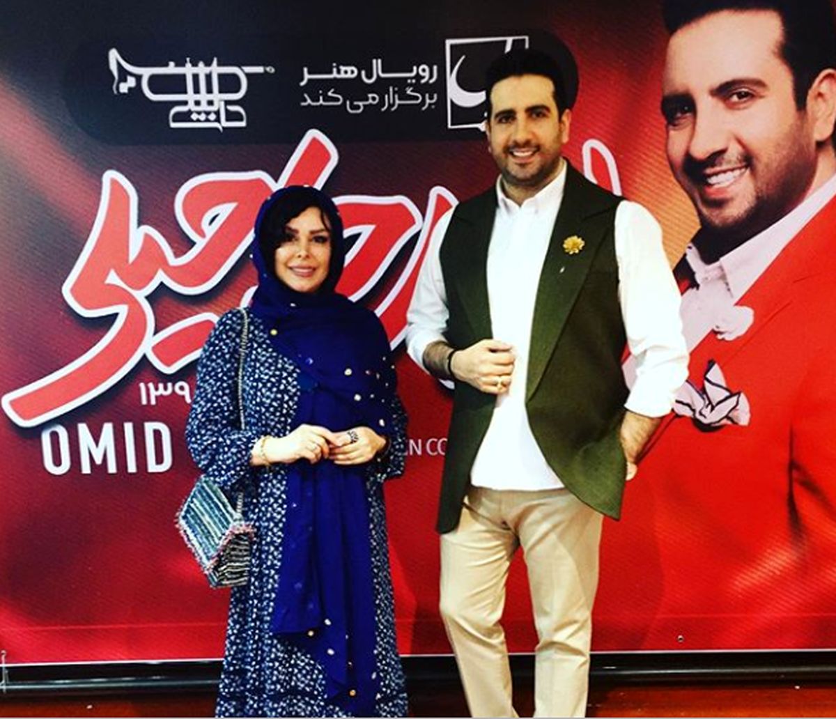 فلور نظری با استایل جدید در کنسرت امید حاجیلی+عکس
