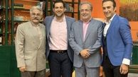 شاهین جمشیدی در جمع مجریان‌ مشهور + عکس