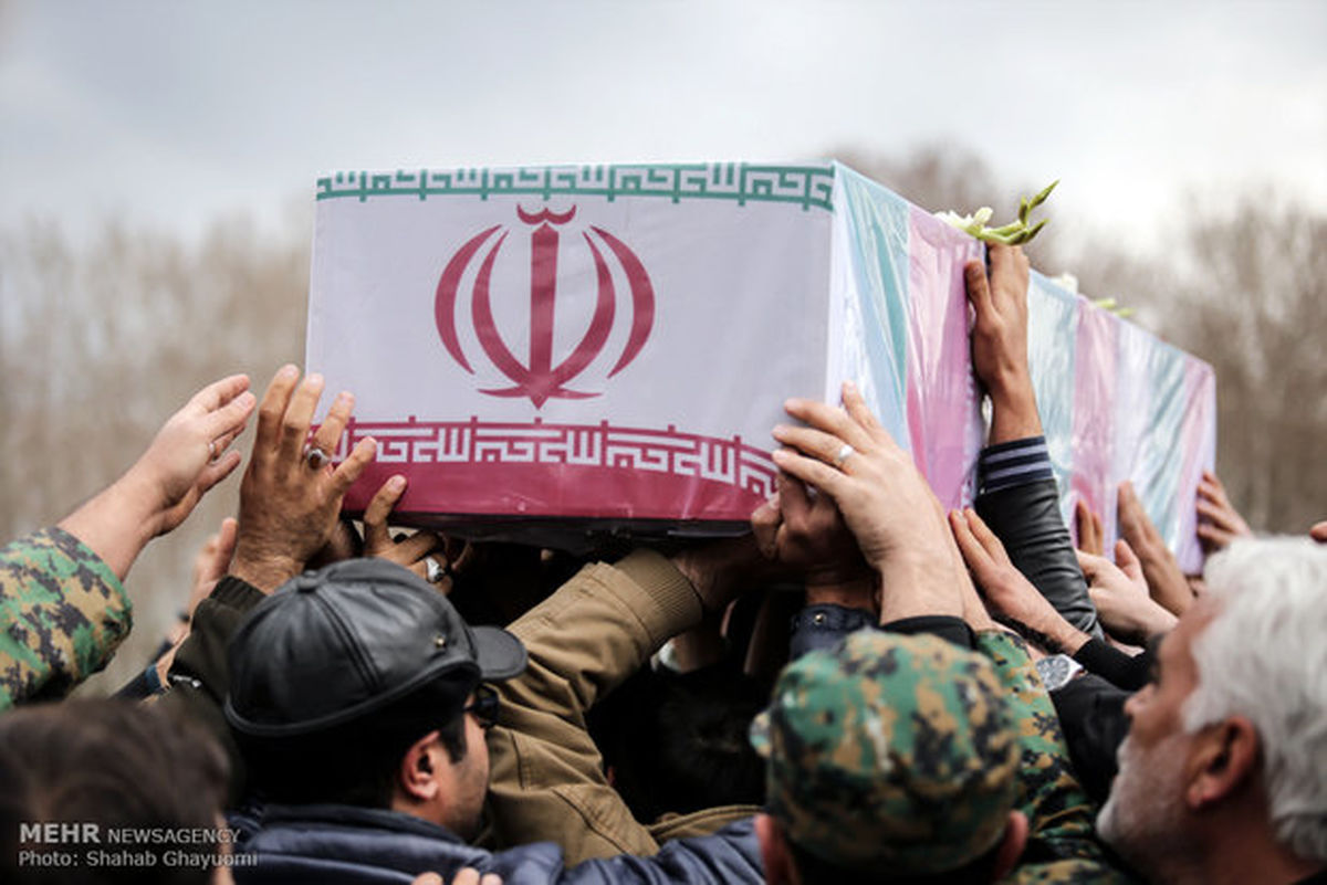تشییع پیکر مطهر 3 شهید مدافع حرم در تهران
