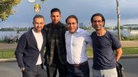 مهدی مهدوی‌کیا در کنار دوستانش + عکس