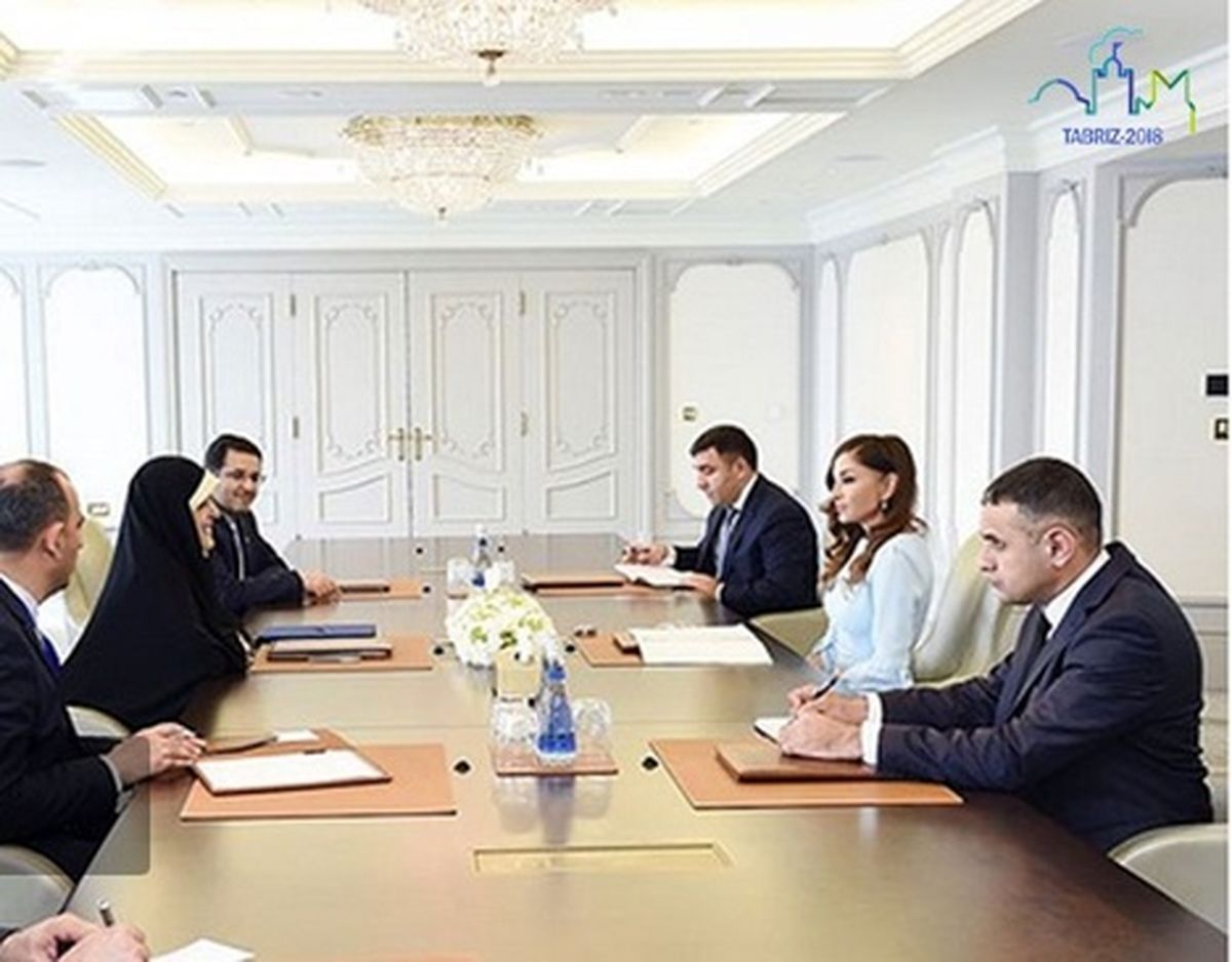 دیدار ابتکار با همسر رئیس جمهور آذربایجان (عکس)