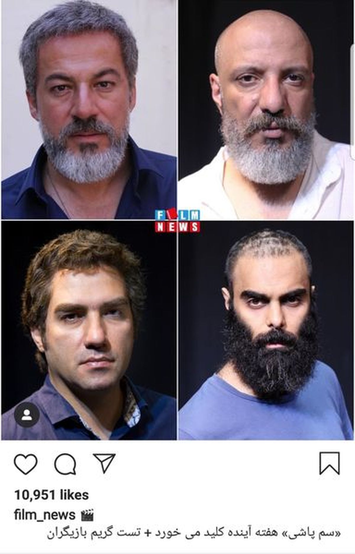 گریم مخوف بازیگران مرد+عکس
