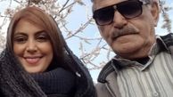 نیلوفر شهیدی در کنار پدرش + عکس
