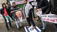 تظاهرات فلسطینیان در اعتراض به تصمیم ترامپ