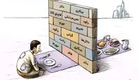 کاریکاتور دیوار فقر و غنی ...!