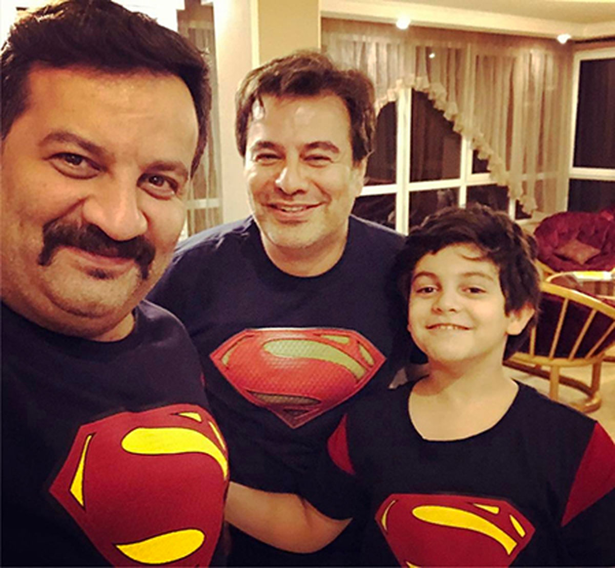 عکس خانواده سوپرمن قاسم خانی