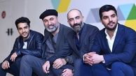 سینا مهراد و ساعد سهیلی در کنار دو بازیگر مشهور + عکس