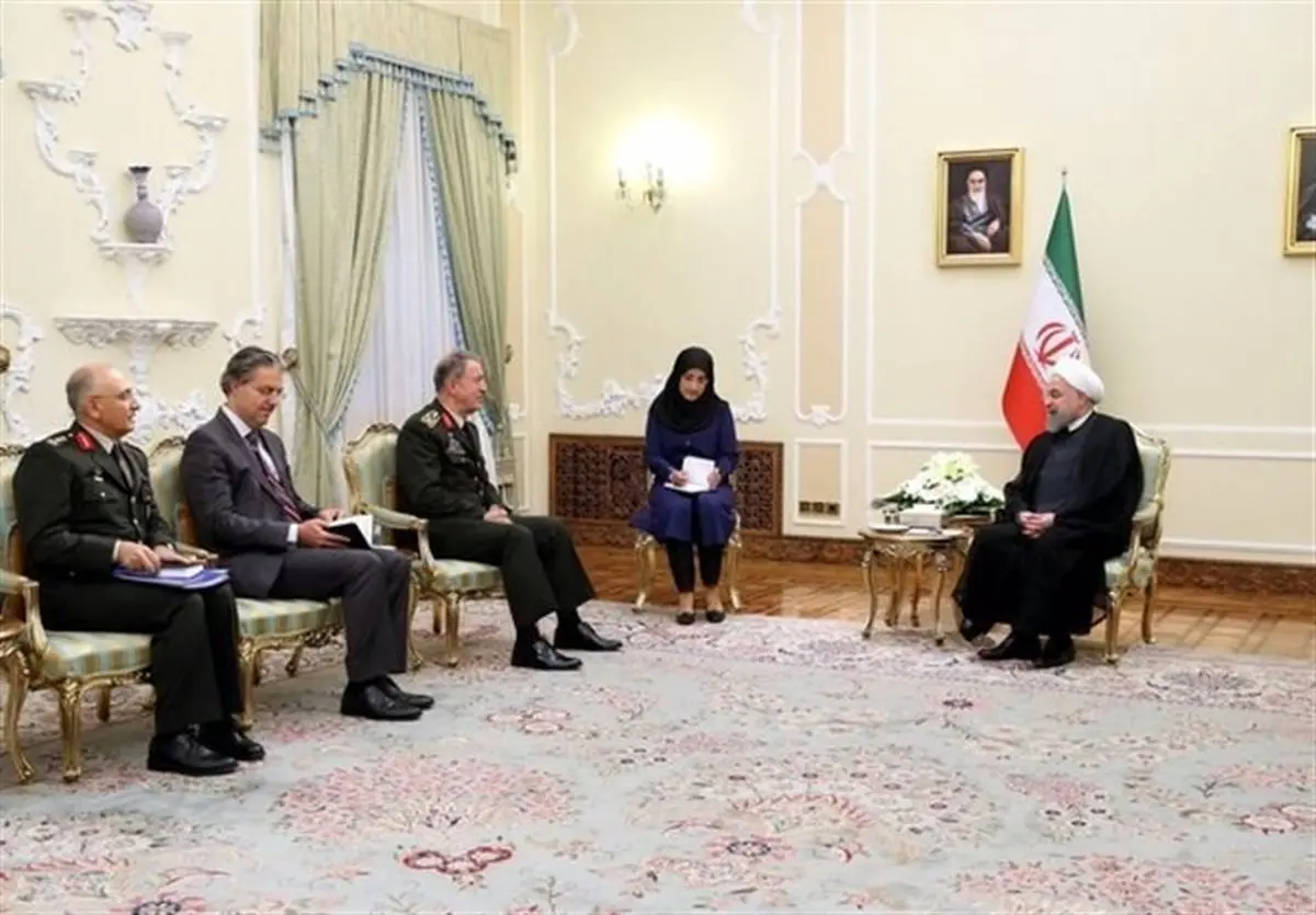دیدار رئیس ستاد ارتش ترکیه با روحانی