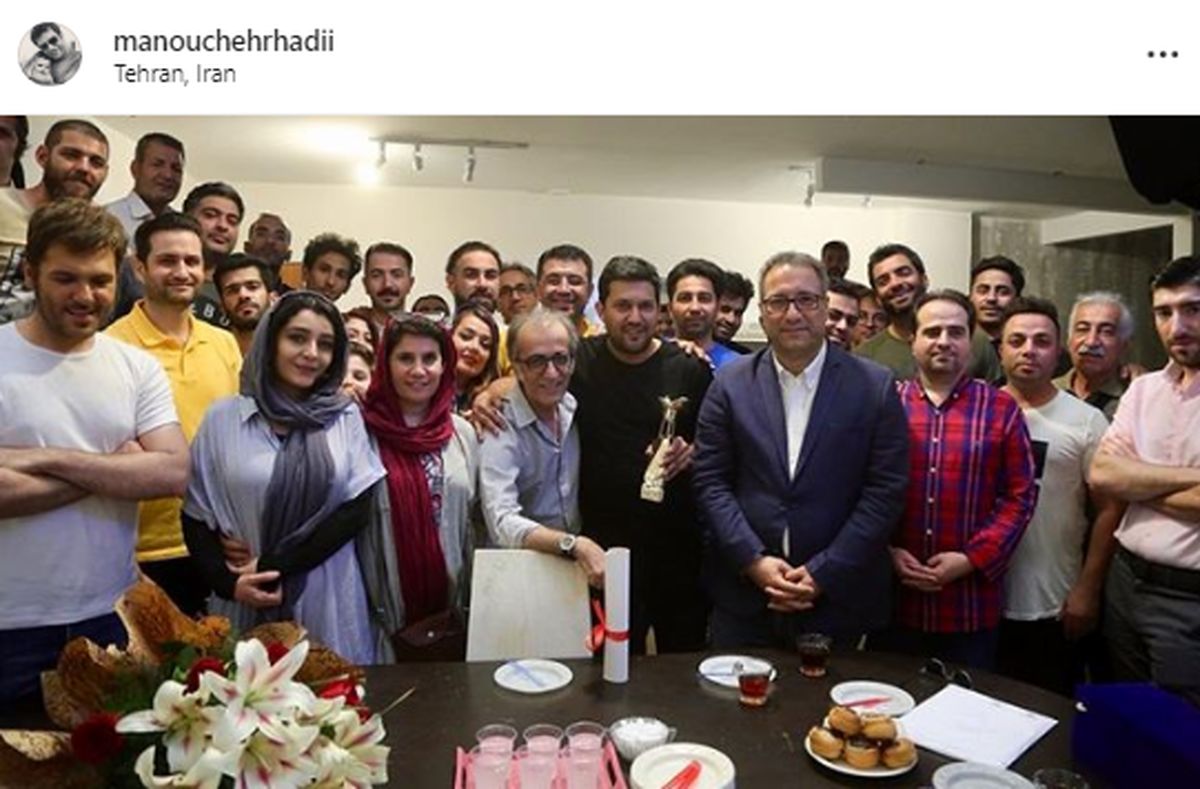 جشن جایزه حامد بهداد در پشت صحنه فیلم "دل"