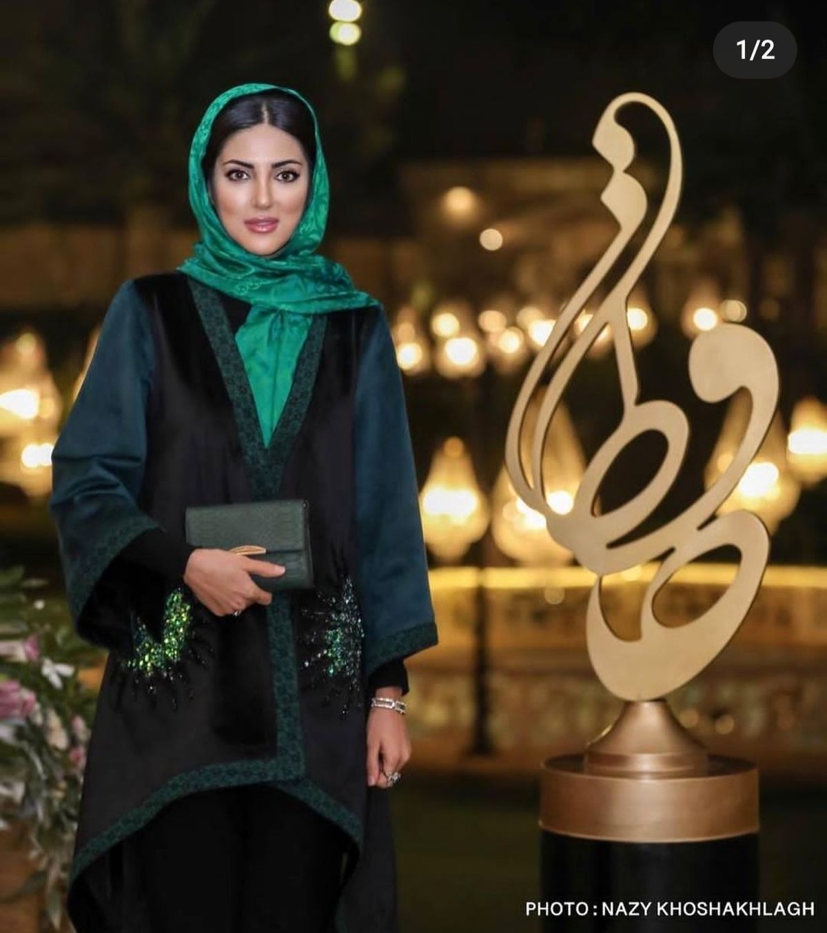 استایل شیک و خاص هلیا امامی در جشنواره حافظ + عکس