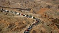 ترافیک در محور ایلام-مهران نیمه سنگین است