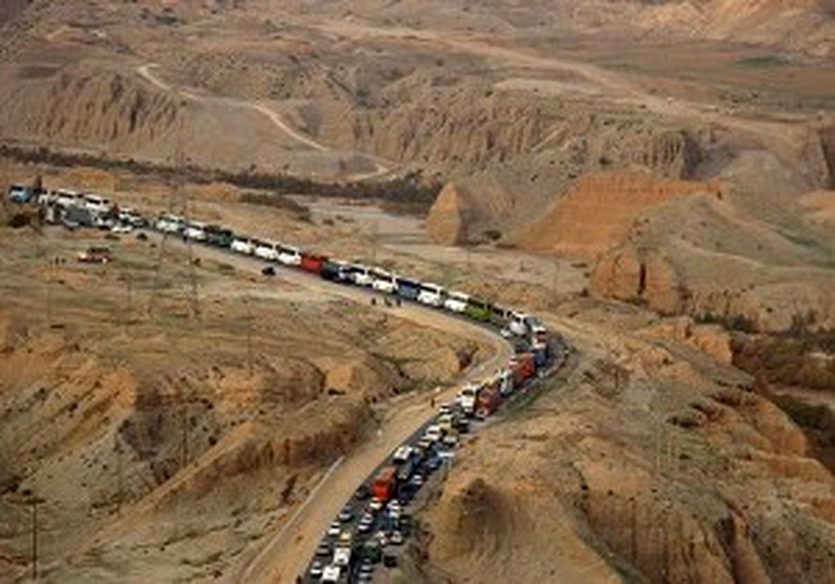 ترافیک در محور ایلام-مهران نیمه سنگین است