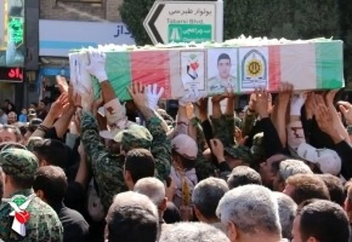 پیکر مطهر شهید مرزبانی «جلال بهبودی» در مشهد تشییع شد.