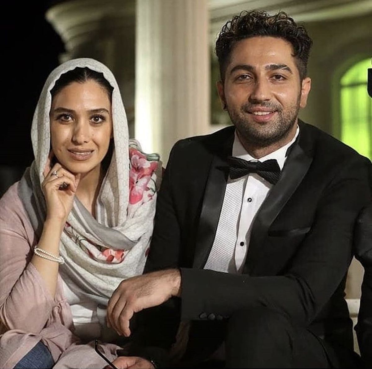 علی سخنگو و همسرش + عکس