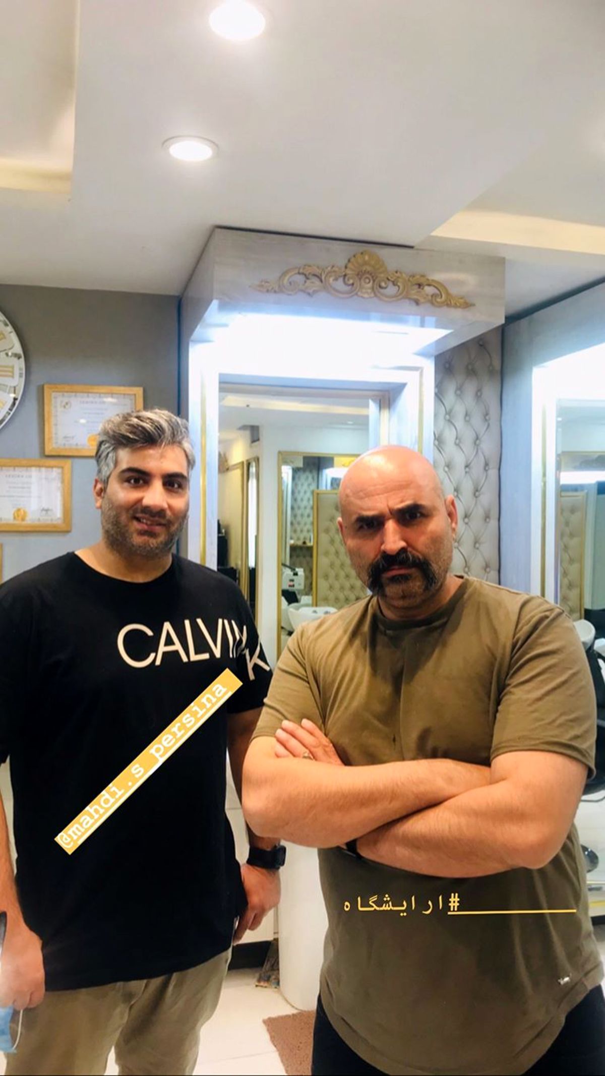 کمدین معروف با سیبیلی متفاوت + عکس