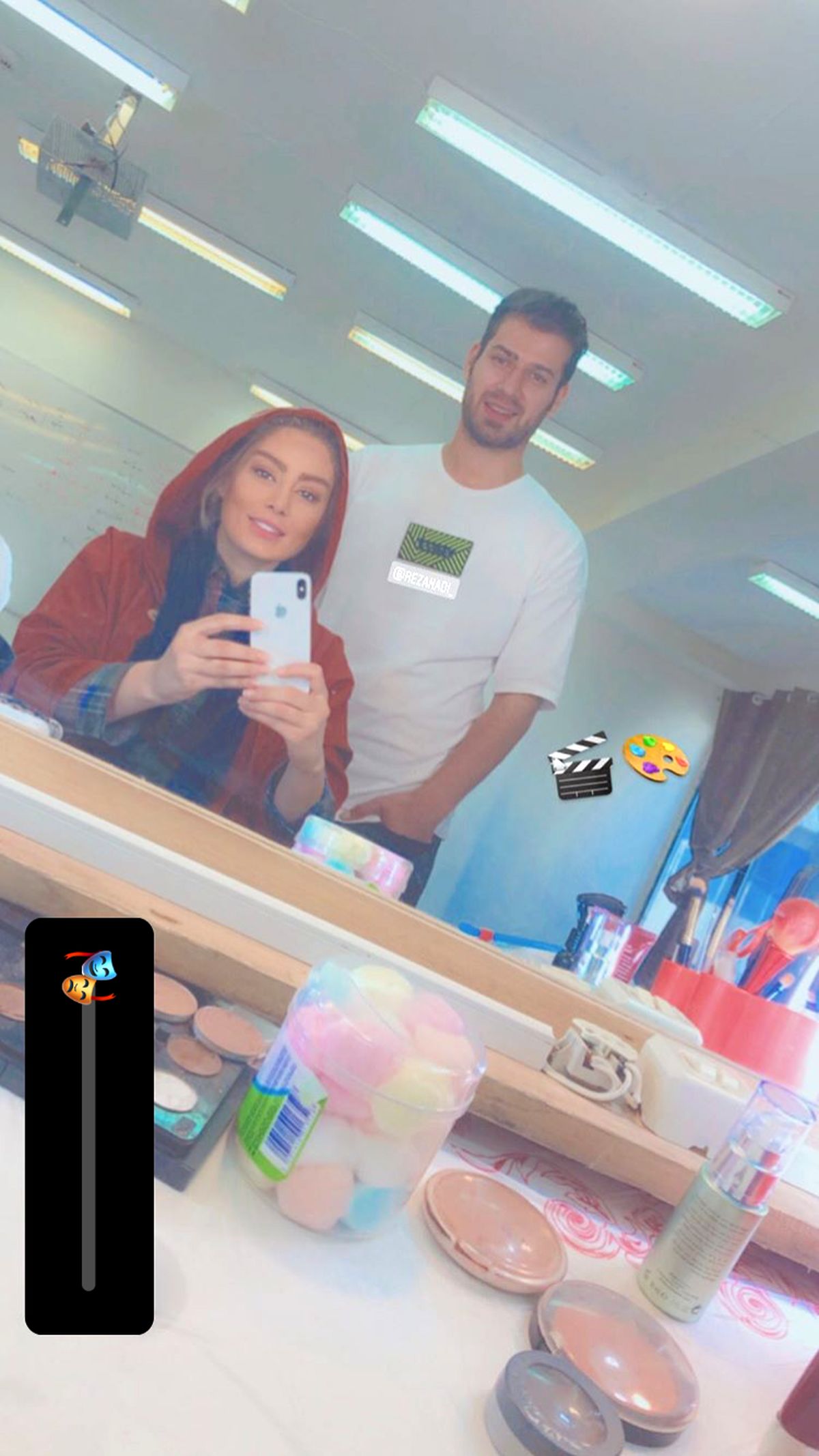سحر قریشی در پشت صحنه کار جدیدش + عکس