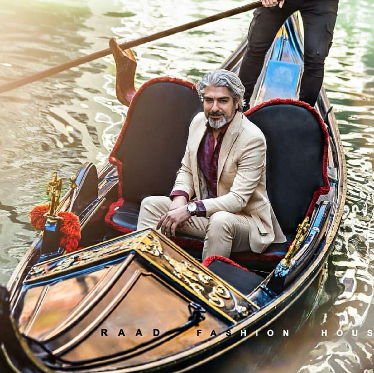 عکس مدلینگ مهدی پاکدل روی آب