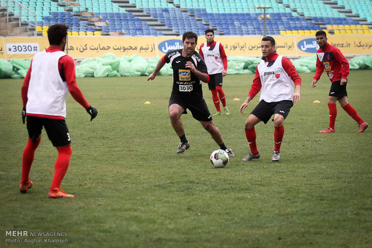 تمرین پرسپولیس در روز بازگشت برانکو و تولد سروش رفیعی