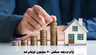 وام ودیعه مسکن ۴۰۰ میلیون تومان شد + اطلاعات بیشتر
