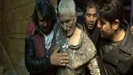 آتش نشانان کارگر محبوس در حادثه ریزش چاه نجات دادند / عکس