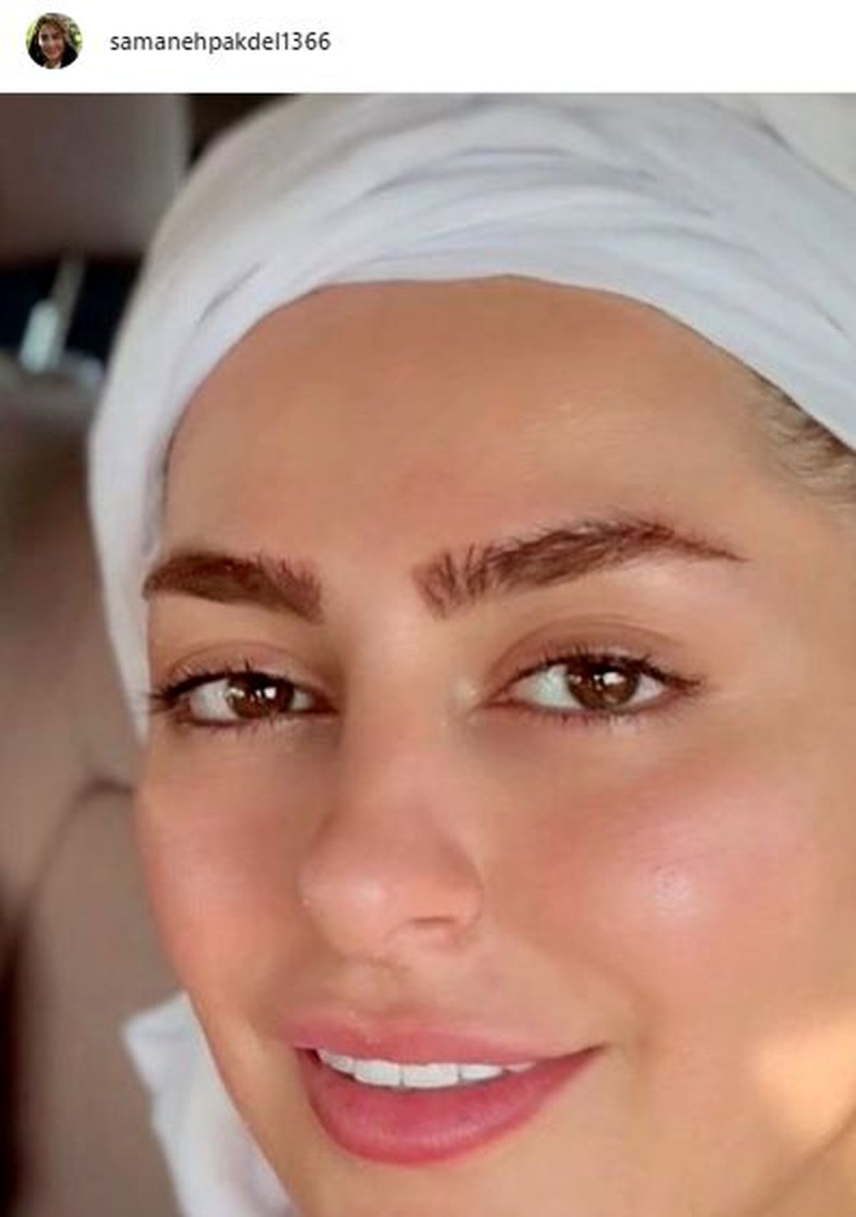 عکس بدون آرایش سمانه پاکدل 