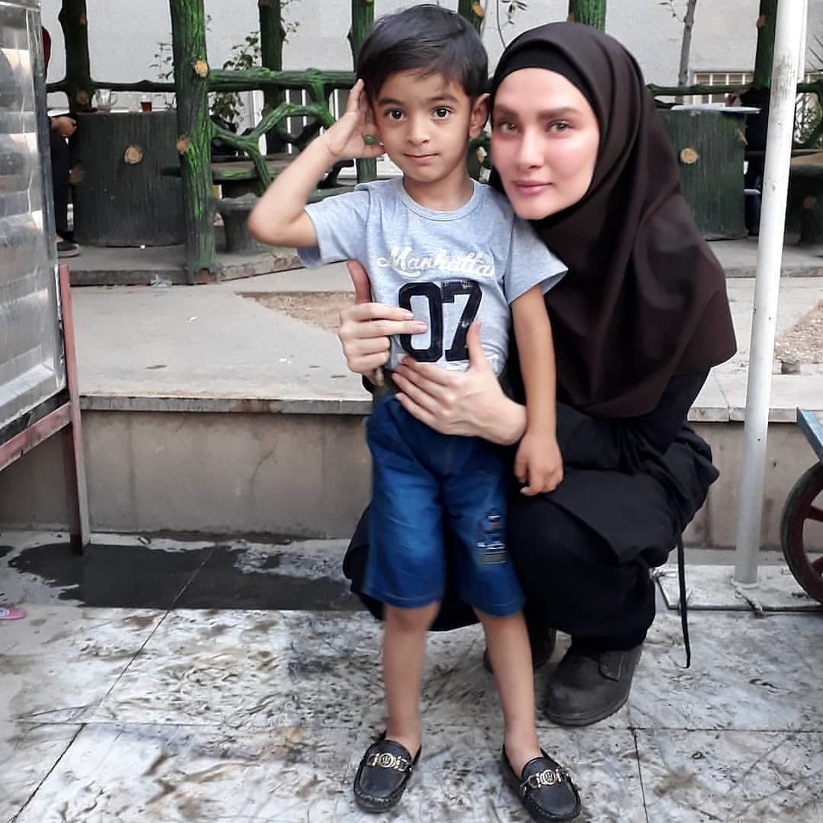بازیگر بدجنس بوی باران در پشت صحنه+عکس