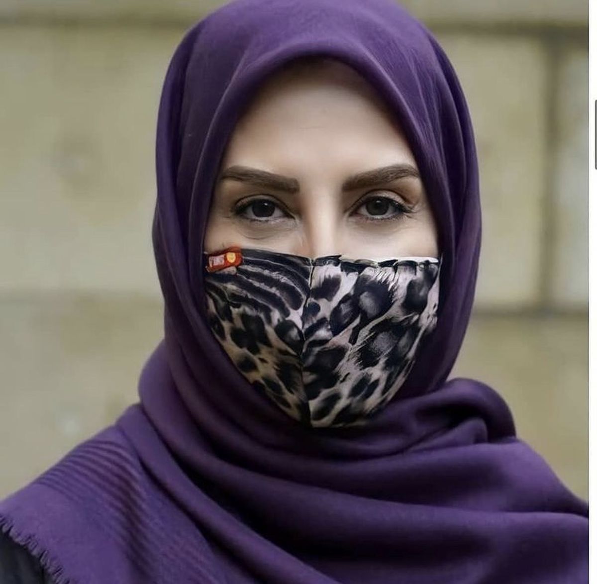 مرجانه گلچین با ماسک پلنگ طوری + عکس