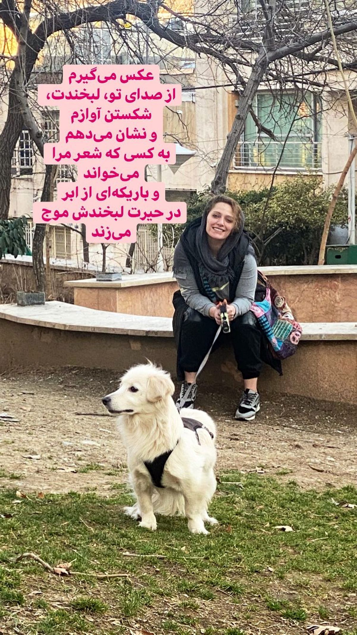 سگ بامزه نگین معتضدی + عکس