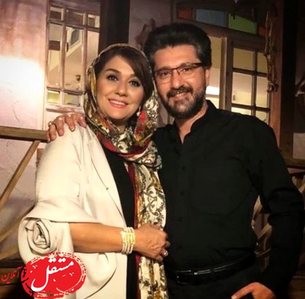 عکس امیرحسین مدرس و همسرش