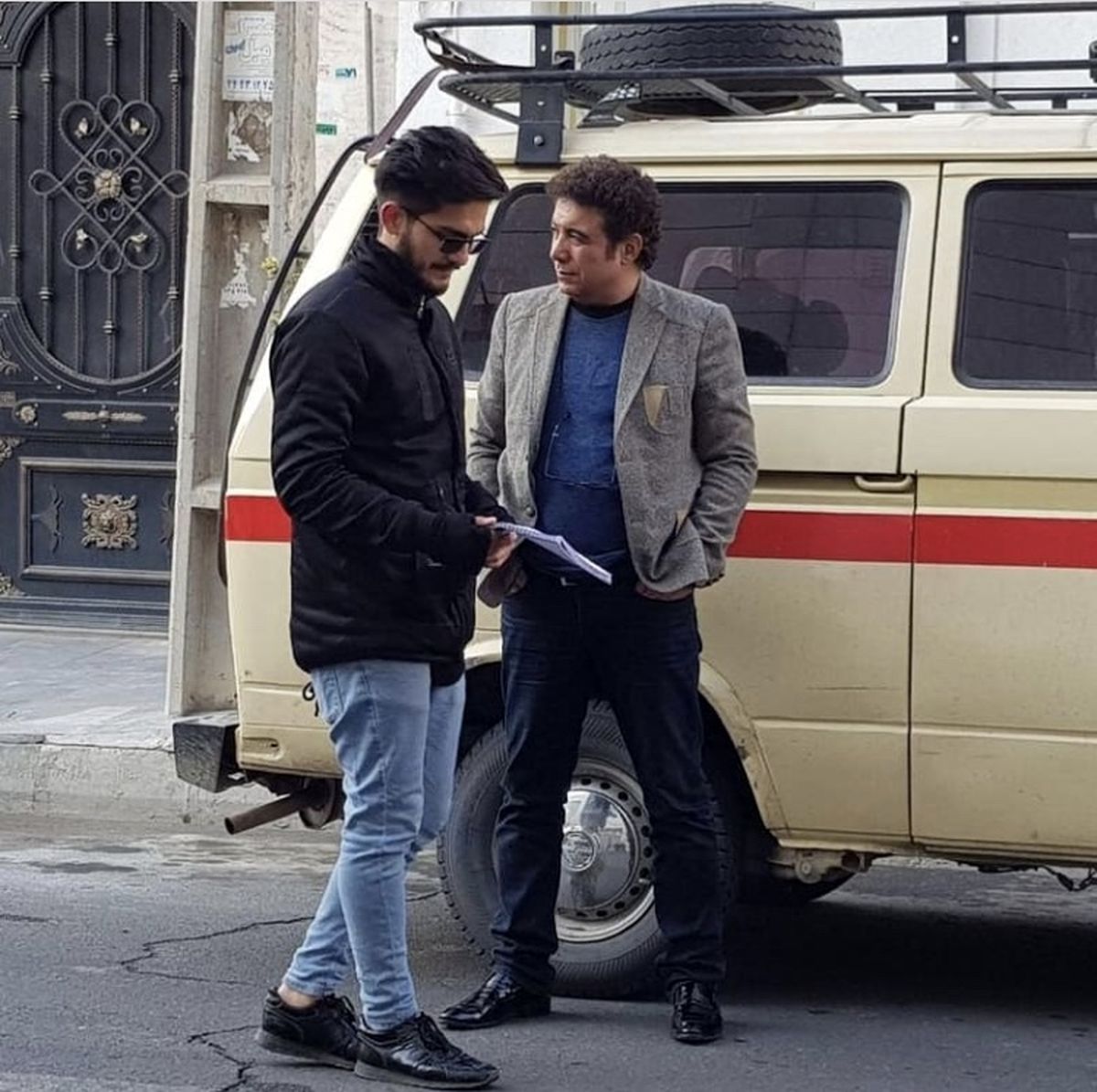 حسن شکوهی و آقای کارگردان + عکس