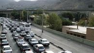 ترافیک سنگین در محور کرج-چالوس