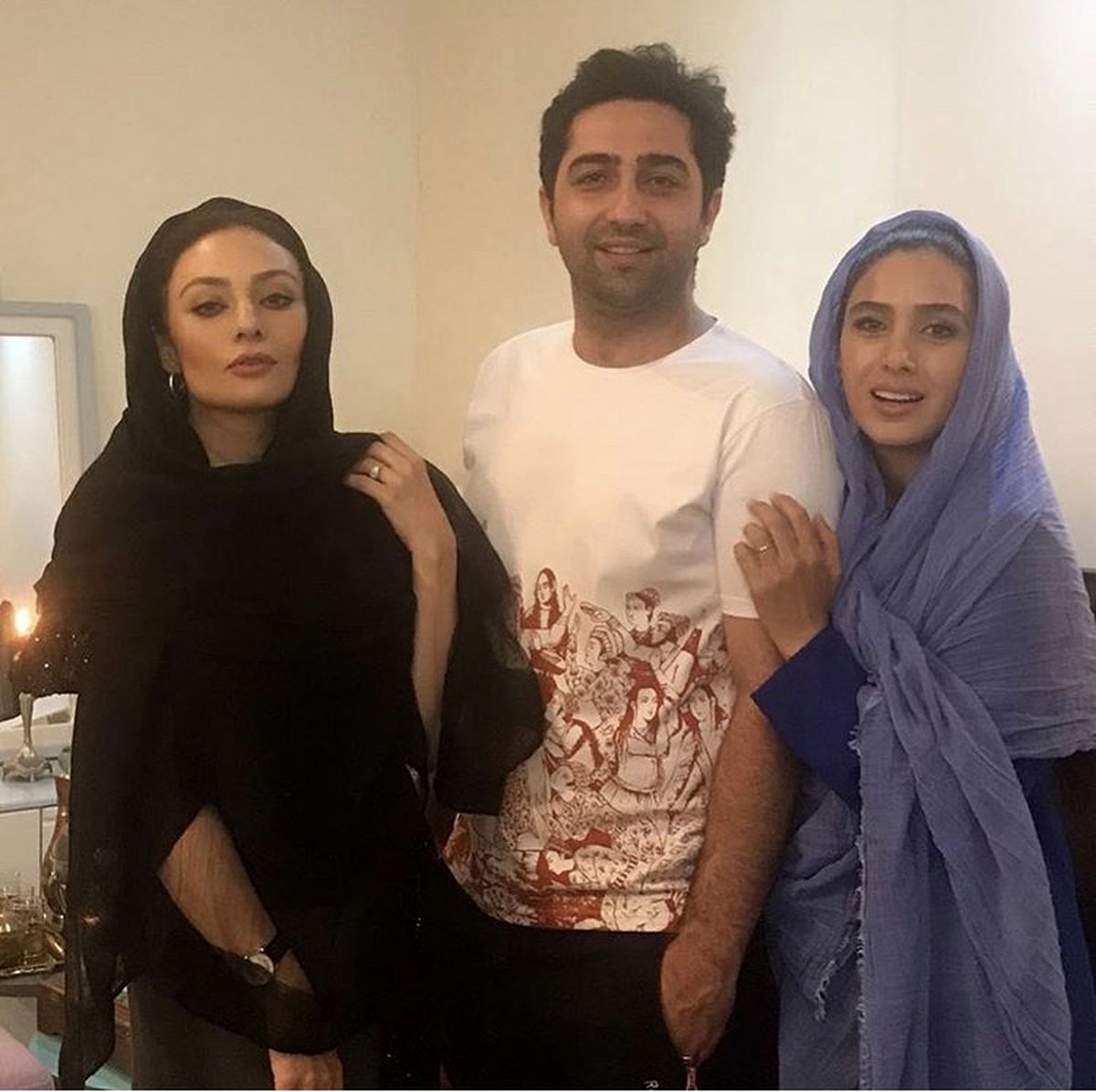 یکتا ناصر در خانه بازیگر مشهور + عکس